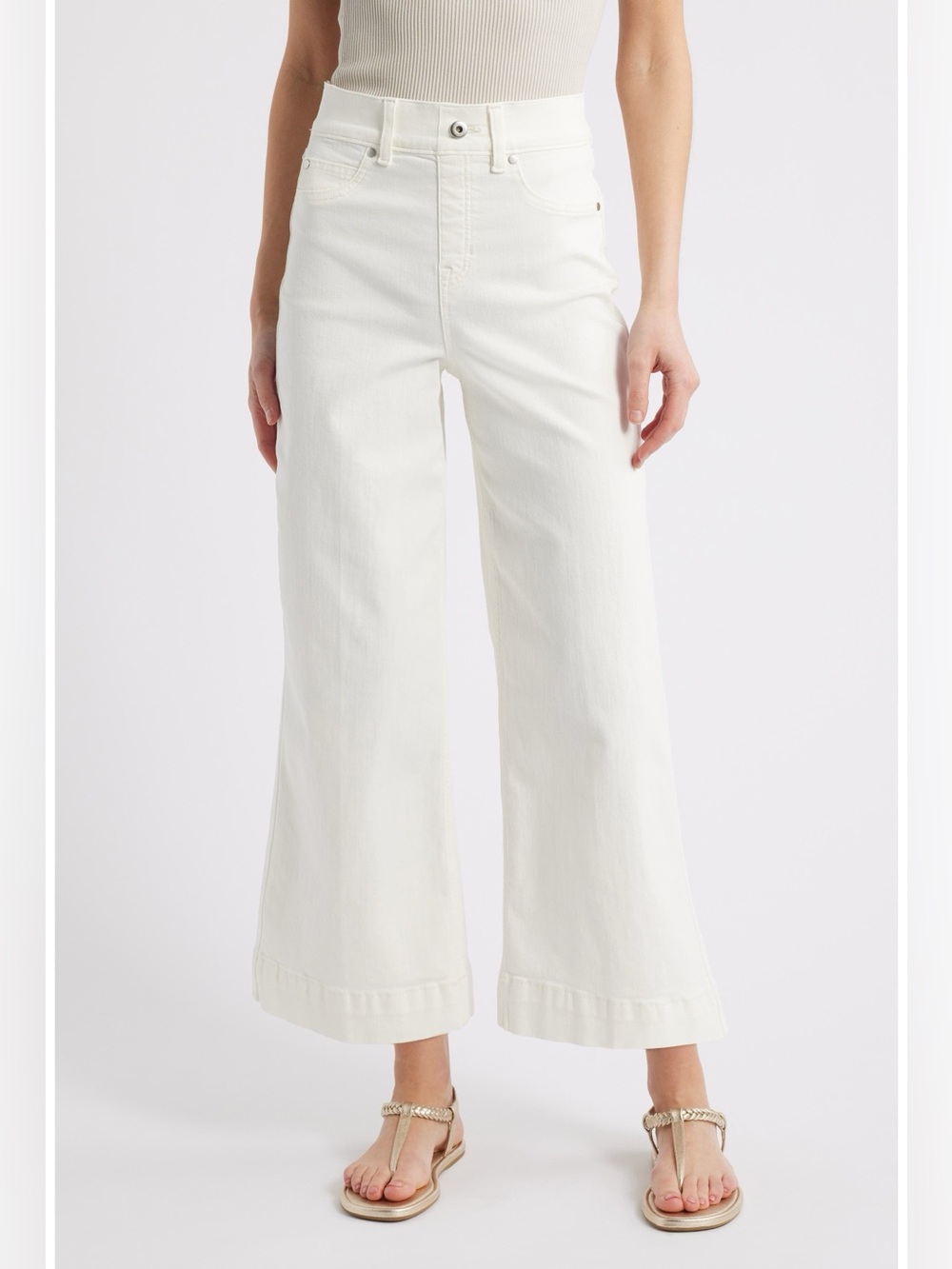 SPANXshape™ Every Wear Cropped Wide Leg Jeans Size Medium